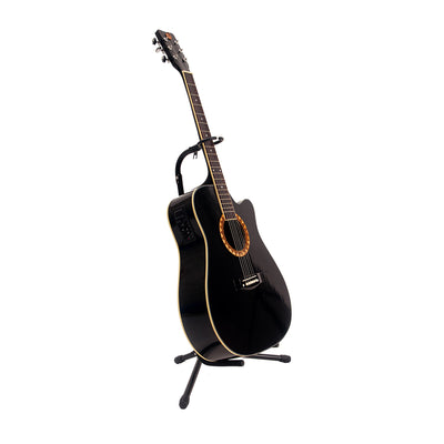 gitar semi akustik black/hitam mandalika jw-01 bk eq7545r