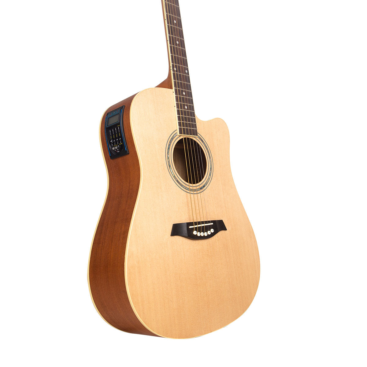 Gitar Akustik Elektrik Academy Premium Series 02 Mandalika (APS02-DCNT) EQ LC 4 Fullset Bonus Softcase Gitar, Senar Cadangan, Pick, Sertifikat Original Produk