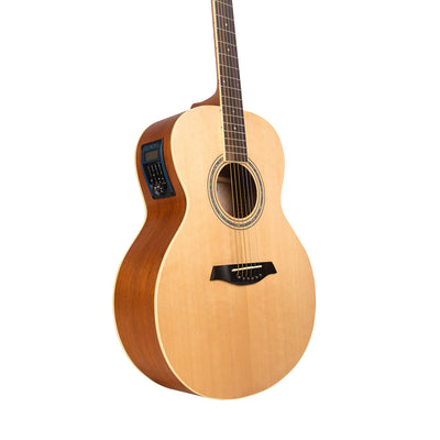 Gitar Akustik Elektrik Academy Premium Series 02 Mandalika (APS02-GA-NT) EQ LC 4 Fullset Bonus Softcase Gitar, Senar Cadangan, Pick, Sertifikat Original Produk
