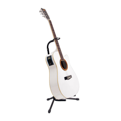 gitar semi akustik white/putih mandalika jw-01 wh tuner lc