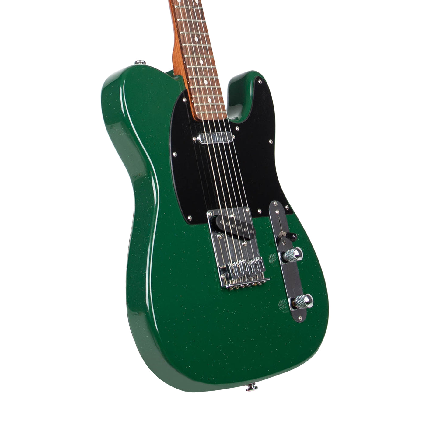 MANDALIKA MTL-120GR GREEN VINTAGE GITAR ELEKTRIK TELECASTER MODEL GLOSSY GLITTER FINISH PREMIUM