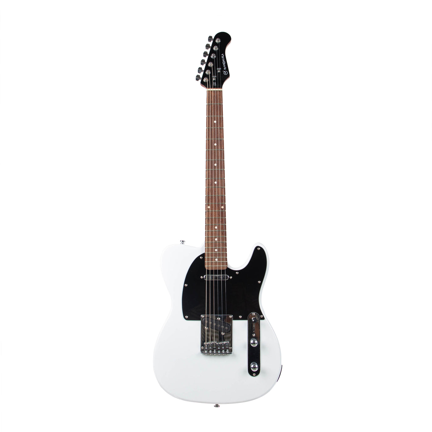 MANDALIKA MTL-120WH WHITE ALPINE GITAR ELEKTRIK TELECASTER MODEL GLOSSY GLITTER FINISH PREMIUM