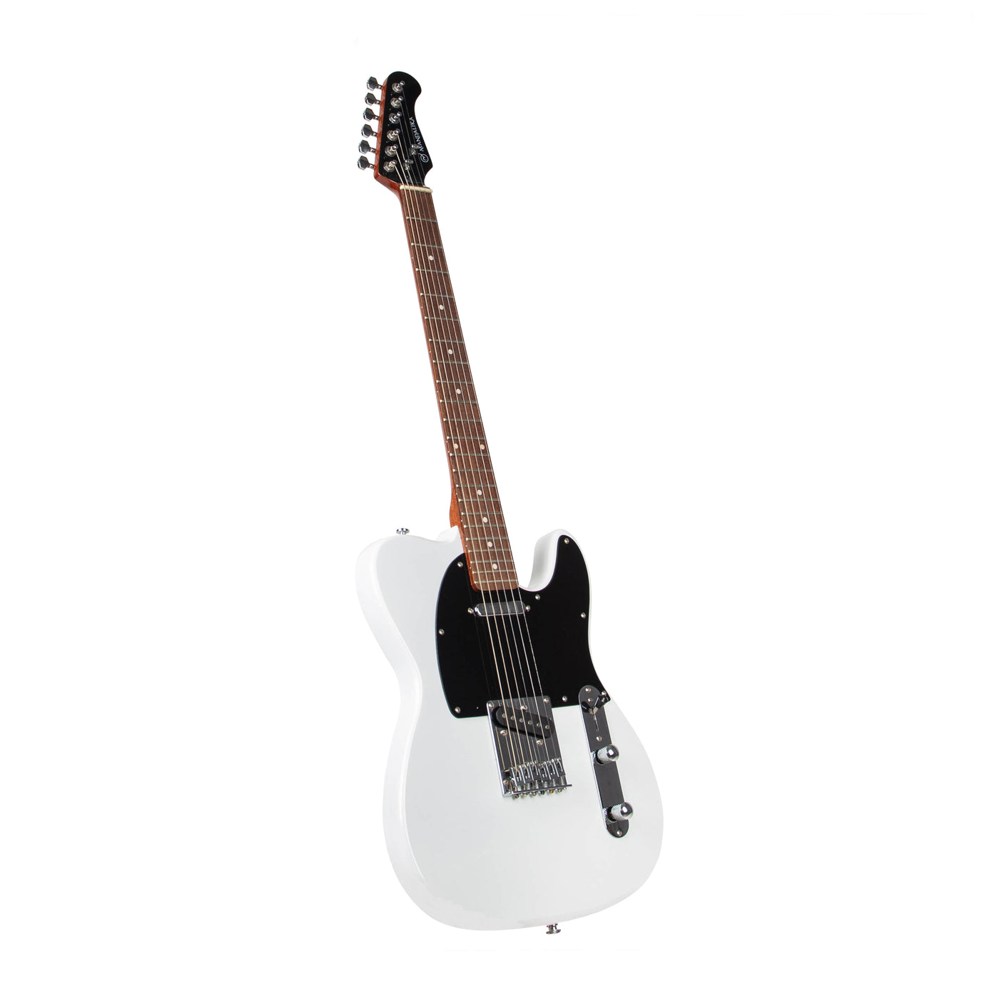 MANDALIKA MTL-120WH WHITE ALPINE GITAR ELEKTRIK TELECASTER MODEL GLOSSY GLITTER FINISH PREMIUM