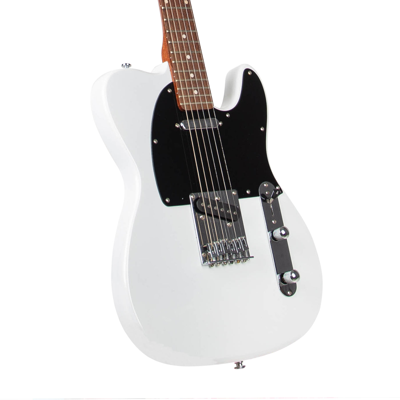 MANDALIKA MTL-120WH WHITE ALPINE GITAR ELEKTRIK TELECASTER MODEL GLOSSY GLITTER FINISH PREMIUM