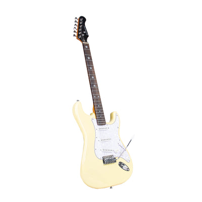 MANDALIKA MST-120IVO IVORY GITAR ELEKTRIK ORIGINAL PICKGUARD PEARLOID GLOSS FINISH