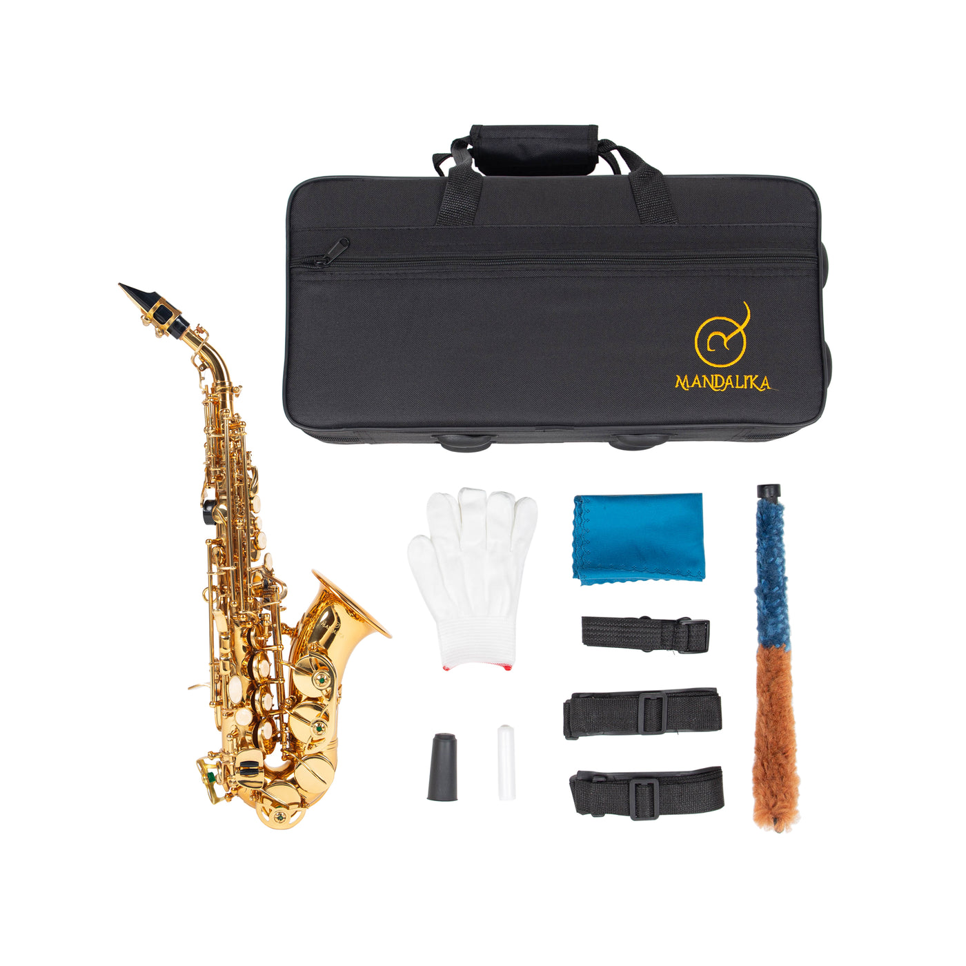 BABY SAXOPHONE SOPRANO GOLD MANDALIKA MBSS-01 PREMIUM FULLSET