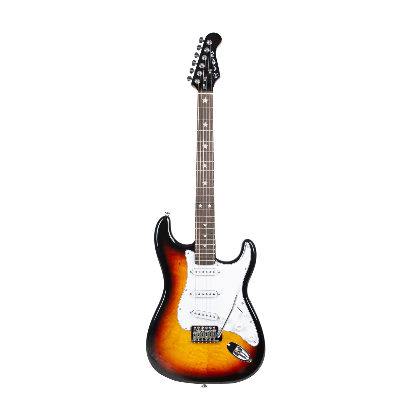 MANDALIKA MST-120SB SUNBURST GITAR ELEKTRIK MODEL STRATOCASTER ORIGINAL GLOSS FINISH