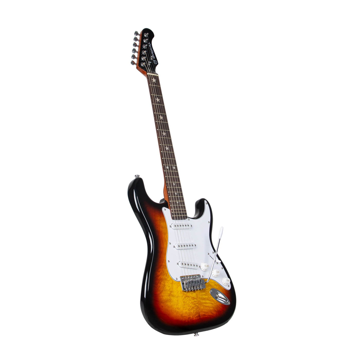 MANDALIKA MST-120SB SUNBURST GITAR ELEKTRIK MODEL STRATOCASTER ORIGINAL GLOSS FINISH