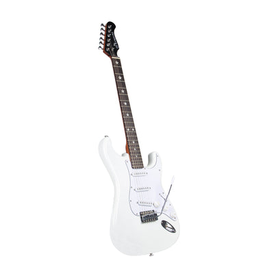 MANDALIKA MST-120WH WHITE ALPINE GITAR ELEKTRIK MODEL STRATOCASTER ORIGINAL GLOSS FINISH