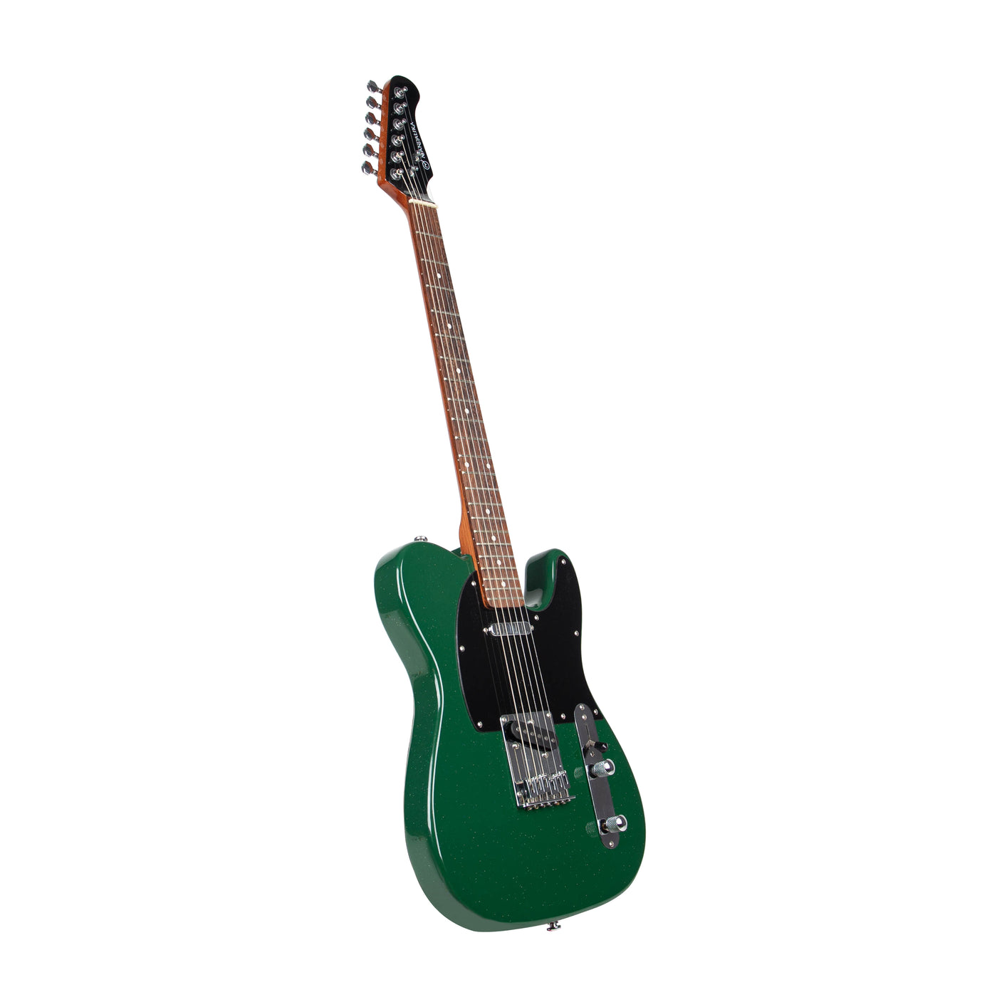 MANDALIKA MTL-120GR GREEN VINTAGE GITAR ELEKTRIK TELECASTER MODEL GLOSSY GLITTER FINISH PREMIUM