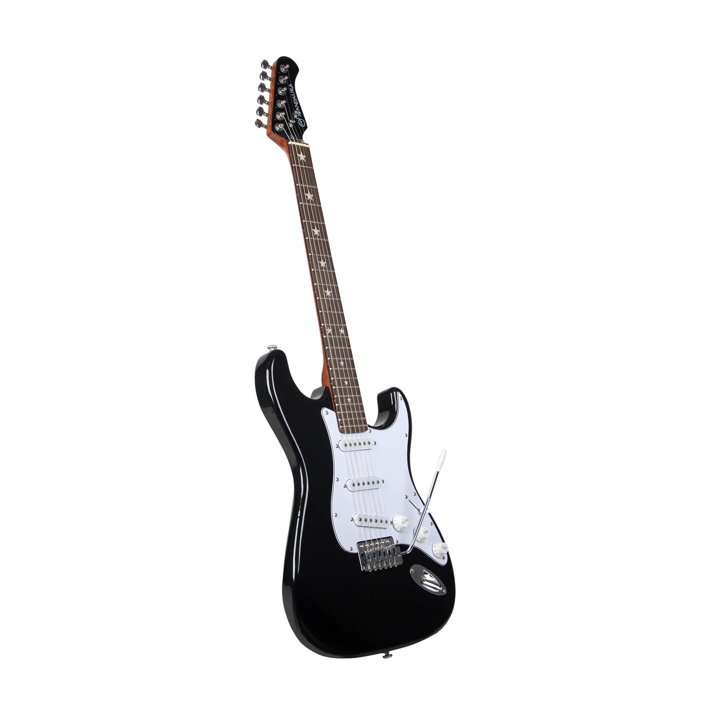 MANDALIKA MST-120BK BLACK BEAUTY GITAR ELEKTRIK MODEL STRATOCASTER ORIGINAL GLOSS FINISH