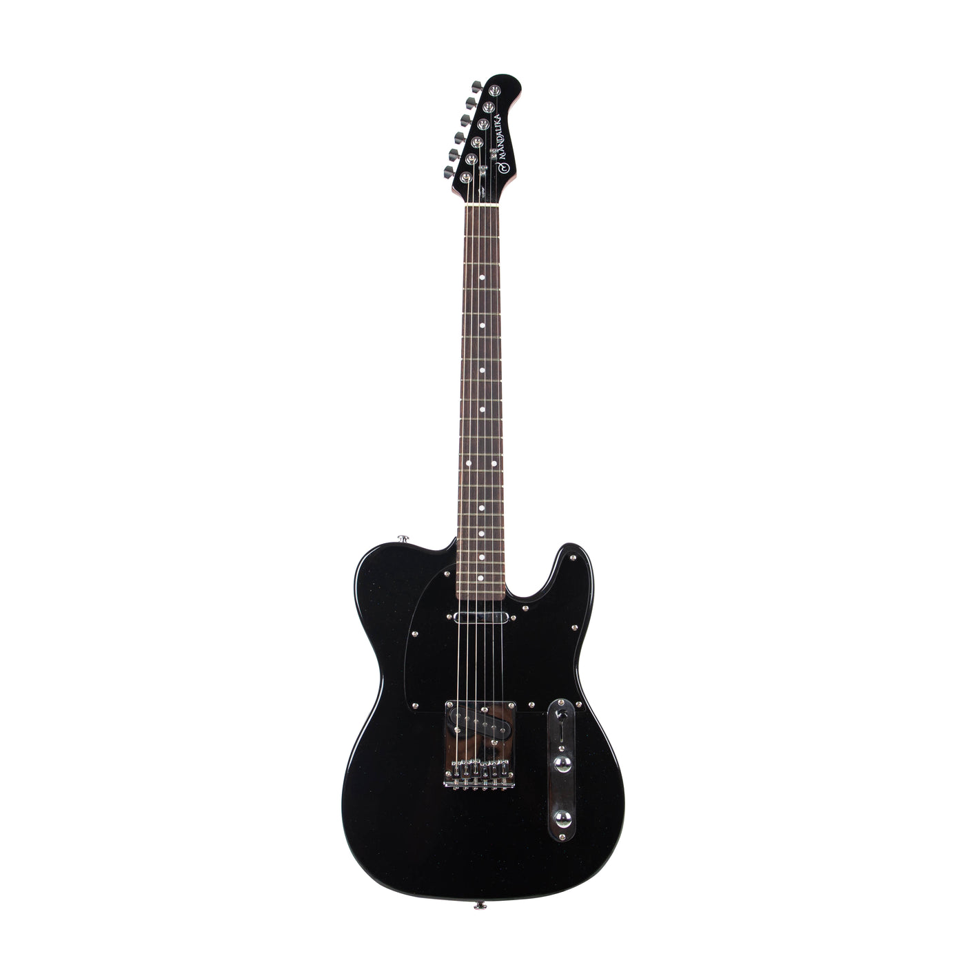 MANDALIKA MTL-120BK BLACK BEAUTY GITAR ELEKTRIK TELECASTER MODEL GLOSSY GLITTER FINISH PREMIUM