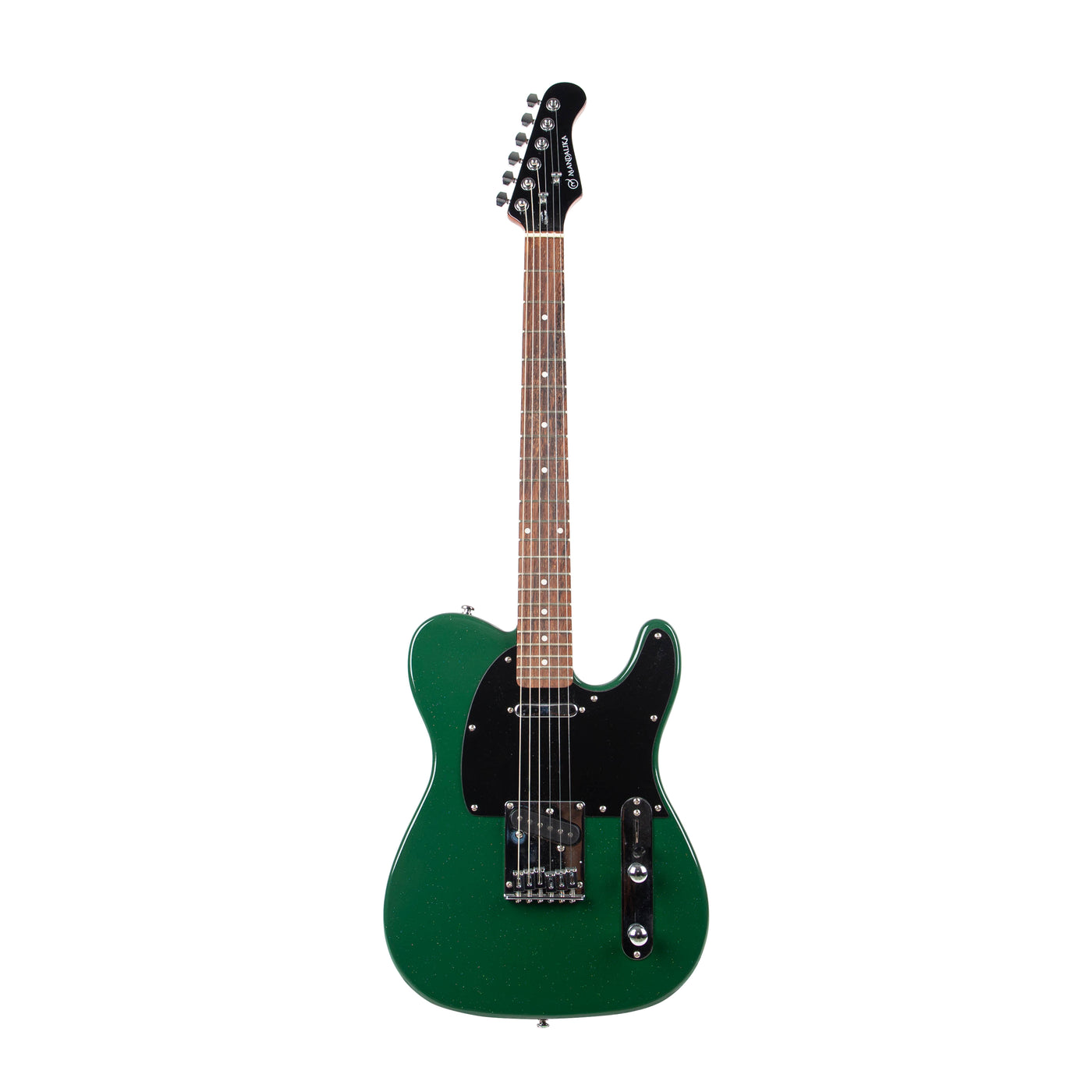 MANDALIKA MTL-120GR GREEN VINTAGE GITAR ELEKTRIK TELECASTER MODEL GLOSSY GLITTER FINISH PREMIUM