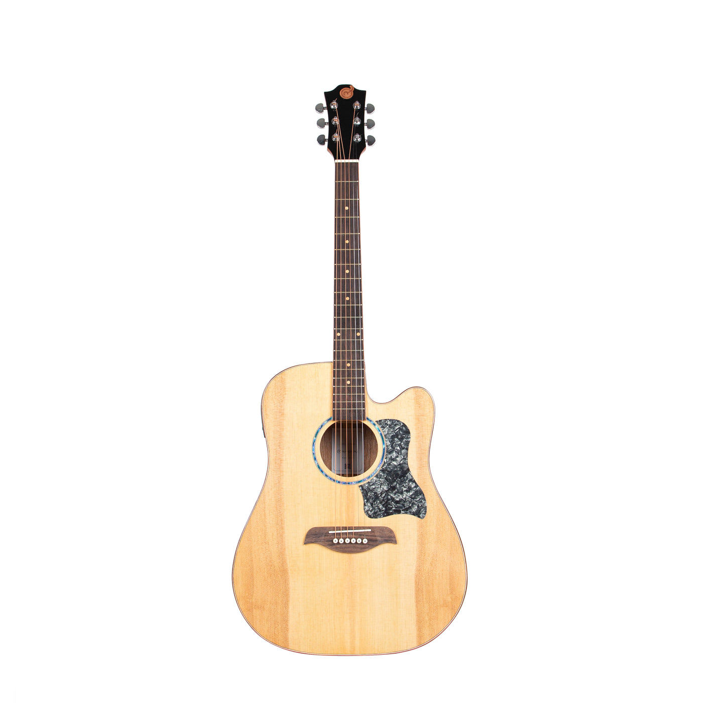 Gitar Akustik Elektrik Mandalika Starlight Series Natural SL-01J-NT Tuner LC, Free Softcase, Senar Cadangan