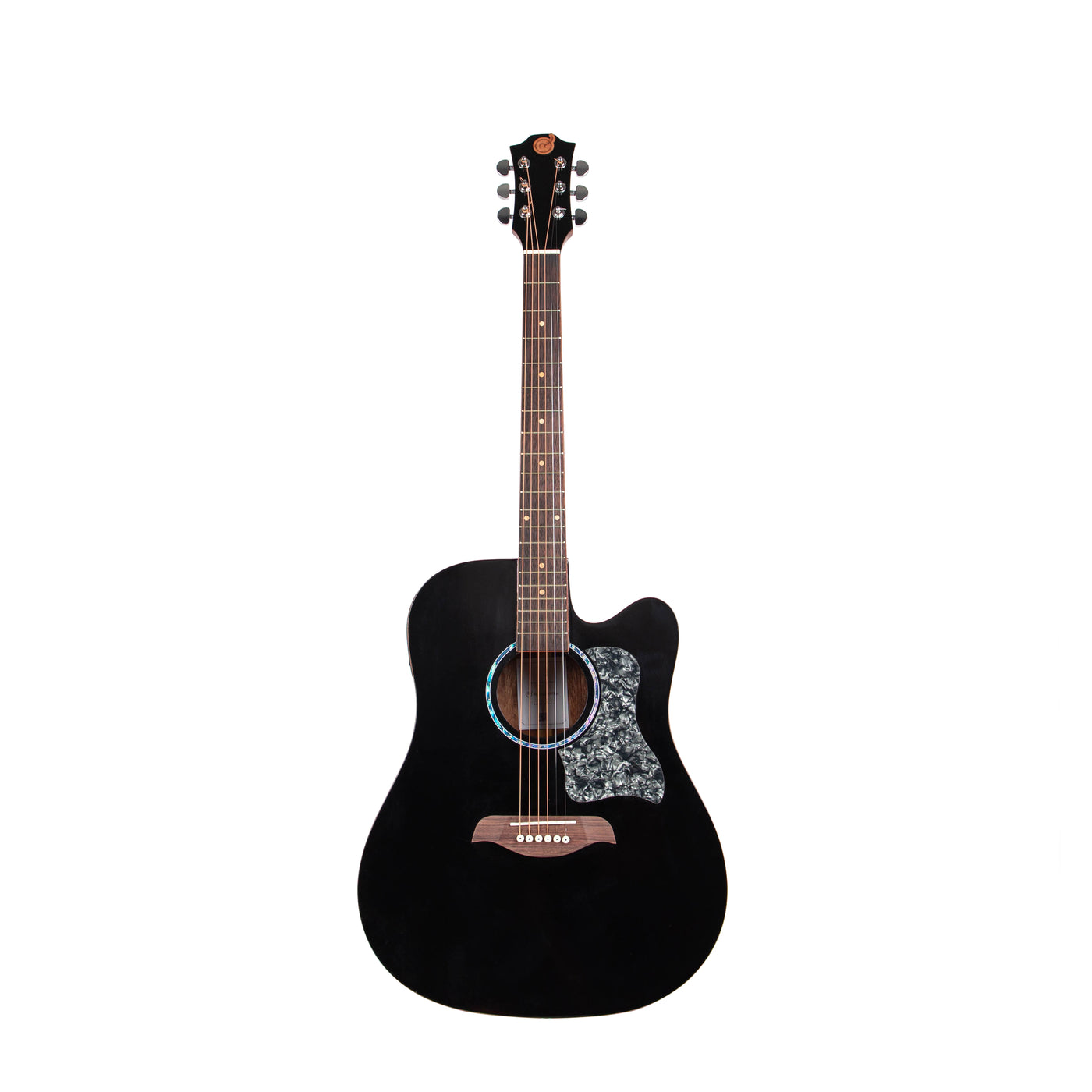 Gitar Akustik Elektrik Mandalika Starlight Series Black Brown SL-01J-BB Tuner LC, Free Softcase, Senar Cadangan