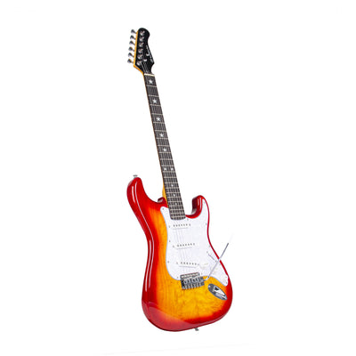 MANDALIKA MST-120CS CHERRY SUNBURST GITAR ELEKTRIK ORIGINAL PICKGUARD PEARLOID GLOSS FINISH