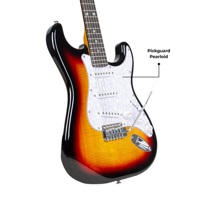 MANDALIKA MST-120SB SUNBURST GITAR ELEKTRIK ORIGINAL GLOSS FINISH