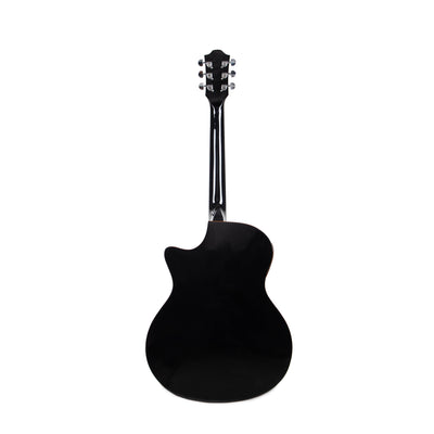 Gitar Akustik Elektrik Mandalika Starlight Series Black SL-01TY-BK Tuner LC, Free Softcase, Senar Cadangan