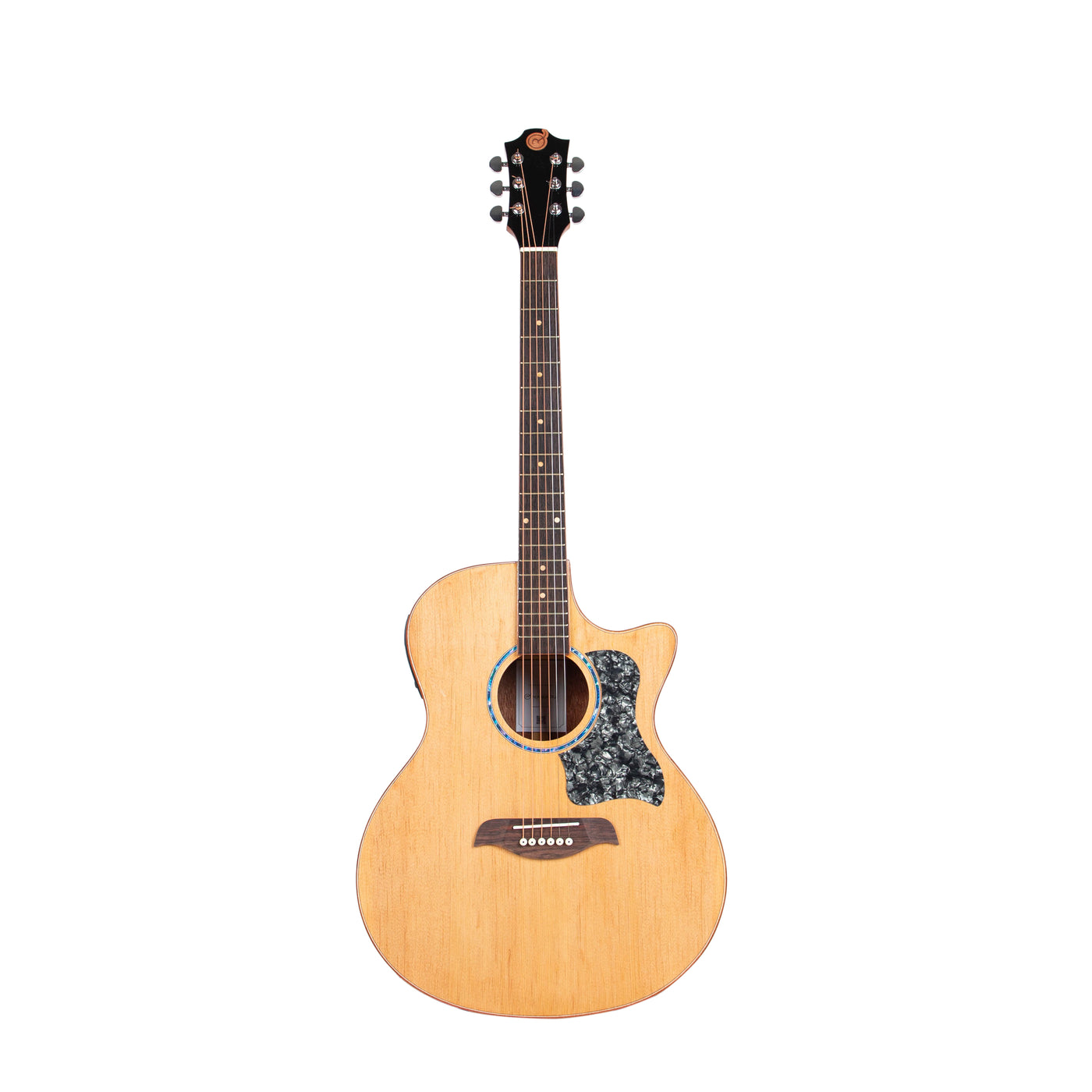 Gitar Akustik Elektrik Mandalika Starlight Series Natural SL-01TY-NT Tuner LC, Free Softcase, Senar Cadangan