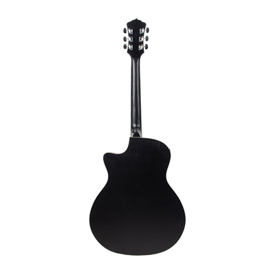 gitar akustik elektrik mandalika de ticco series dts-01ty-bk black hitam