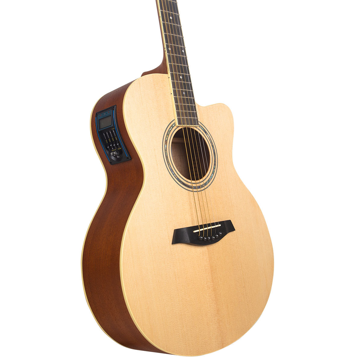 Gitar Akustik Elektrik Academy Premium Series 02 Mandalika (APS02-NXC-NT) EQ LC 4 Fullset Bonus Softcase Gitar, Senar Cadangan, Pick, Sertifikat Original Produk
