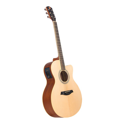 Gitar Akustik Elektrik Academy Premium Series 02 Mandalika (APS02-NXC-NT) EQ LC 4 Fullset Bonus Softcase Gitar, Senar Cadangan, Pick, Sertifikat Original Produk