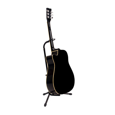 gitar semi akustik black mandalika jw-01 bk tuner lc