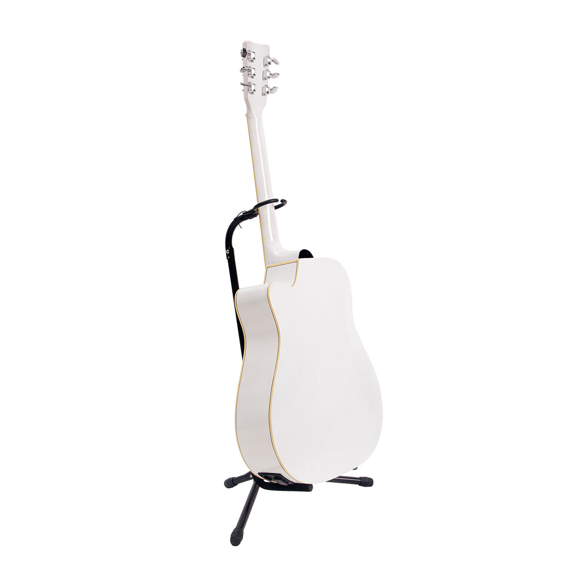 gitar semi akustik white/putih mandalika jw-01 wh tuner lc